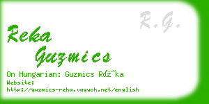 reka guzmics business card